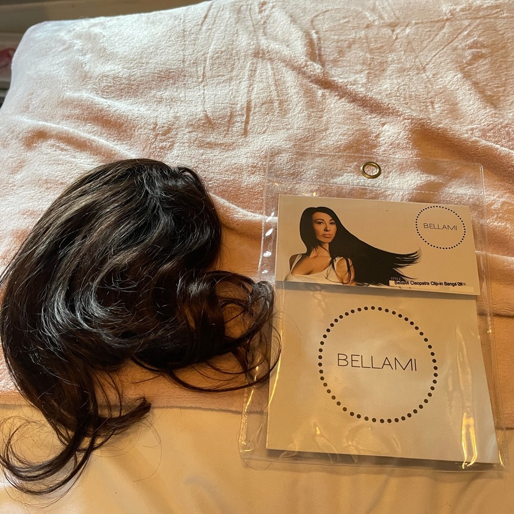 bellami hair clip in bangs